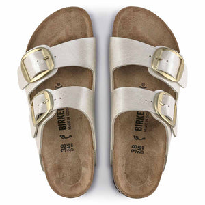 Birkenstock Arizona Big Buckle Birko-Flor Sandals - Narrow - Graceful Pearl White