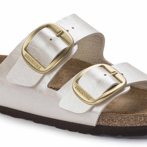 Birkenstock Arizona Big Buckle Birko-Flor Sandals - Narrow - Graceful Pearl White