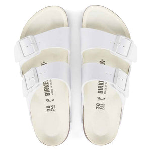 Birkenstock Arizona Semi Exquisite Birko-Flor Sandals - Narrow - Triple White