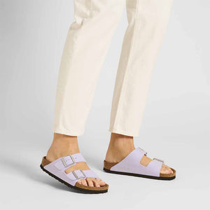 Birkenstock Arizona Vegan Sandals - Narrow - Purple Fog