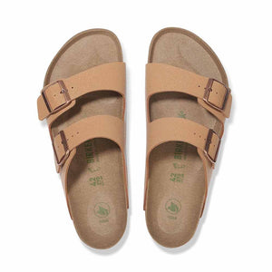 Birkenstock Arizona BirkiBuc Vegan Sandals - Regular - Pecan