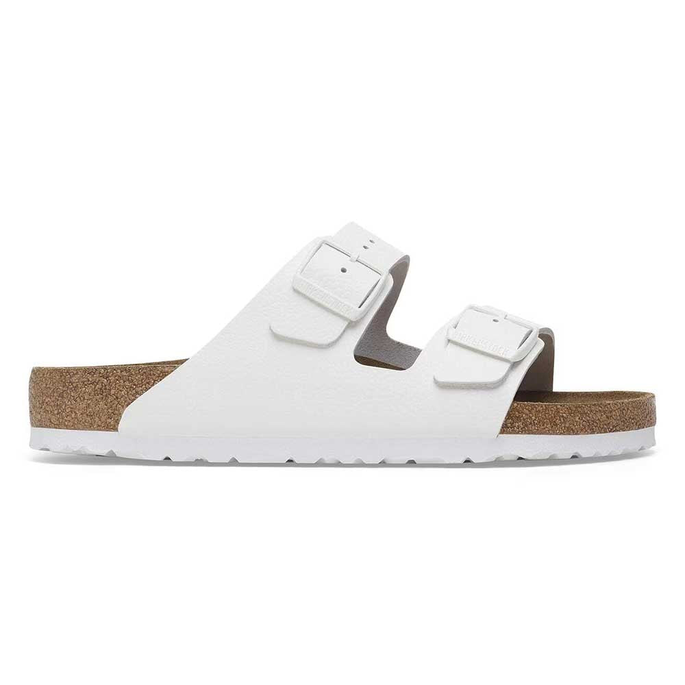 Birkenstock Arizona Leather Soft Footbed Sandals - Narrow - White