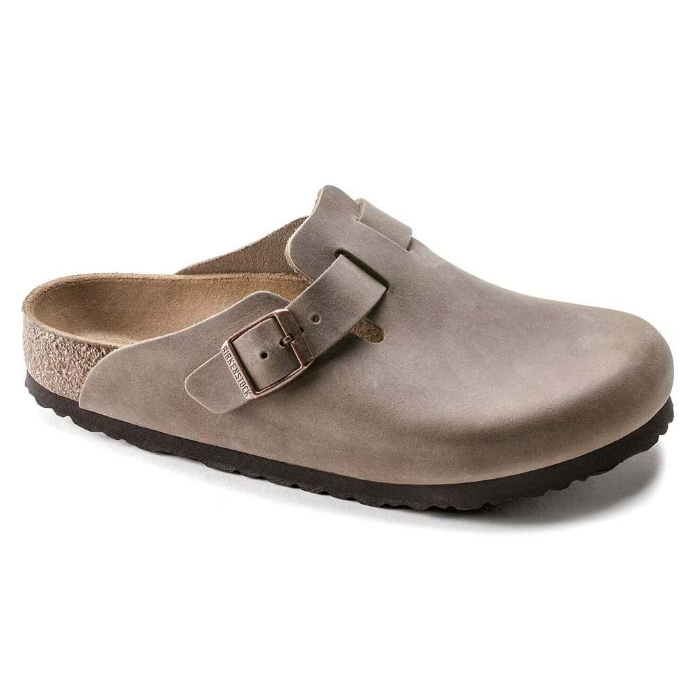 Birkenstock Boston Oiled Leather Clogs - Regular - Tabacco Brown