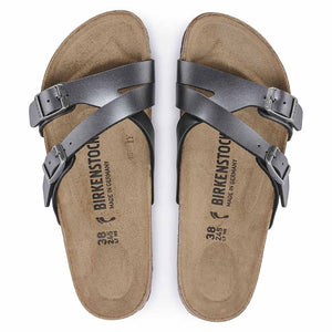 Birkenstock Yao Birko-Flor Sandals - Narrow - Metallic Black