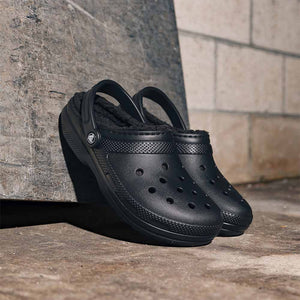 Crocs Classic Lined Clogs - Black/Black