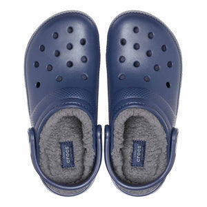 Crocs Classic Lined Clogs - Navy/Charcoal