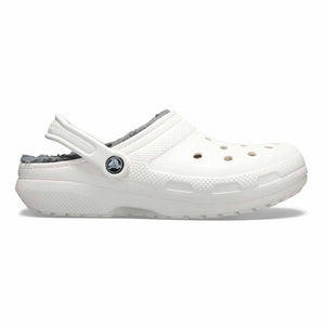 Crocs Classic Lined Clogs - White/Grey