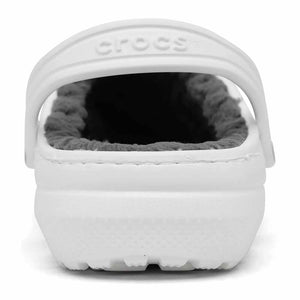 Crocs Classic Lined Clogs - White/Grey