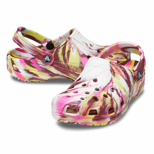 Crocs Classic Marbled Clogs - Electric Pink