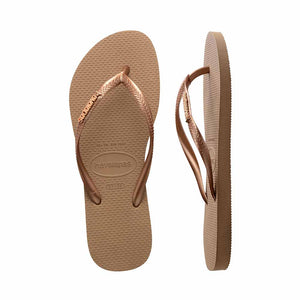 Havaianas Slim Metal Logo - Rose Gold