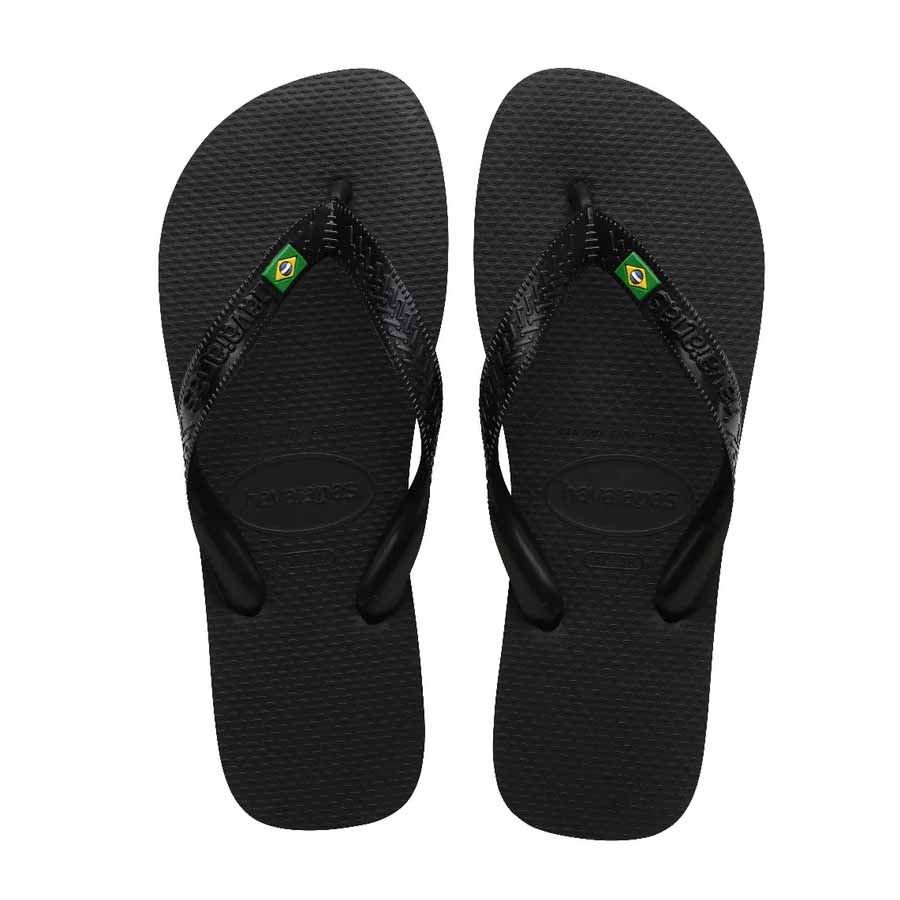 Havaianas Top Brasil Logo Thongs - Black