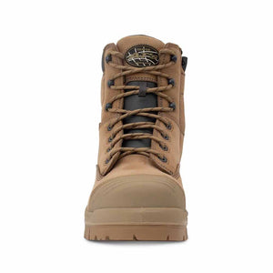 Oliver AT 45652Z - 150MM Zip Sided Composite Work Boots - Stone