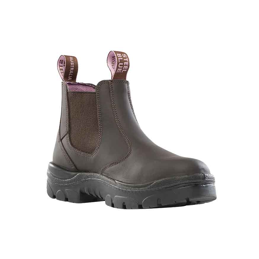 Steel Blue Hobart Soft Toe Womens Work Boots - Winter Brown