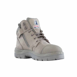Steel Blue Parkes Zip Scuff Cap 312658 Work Boots - Granite