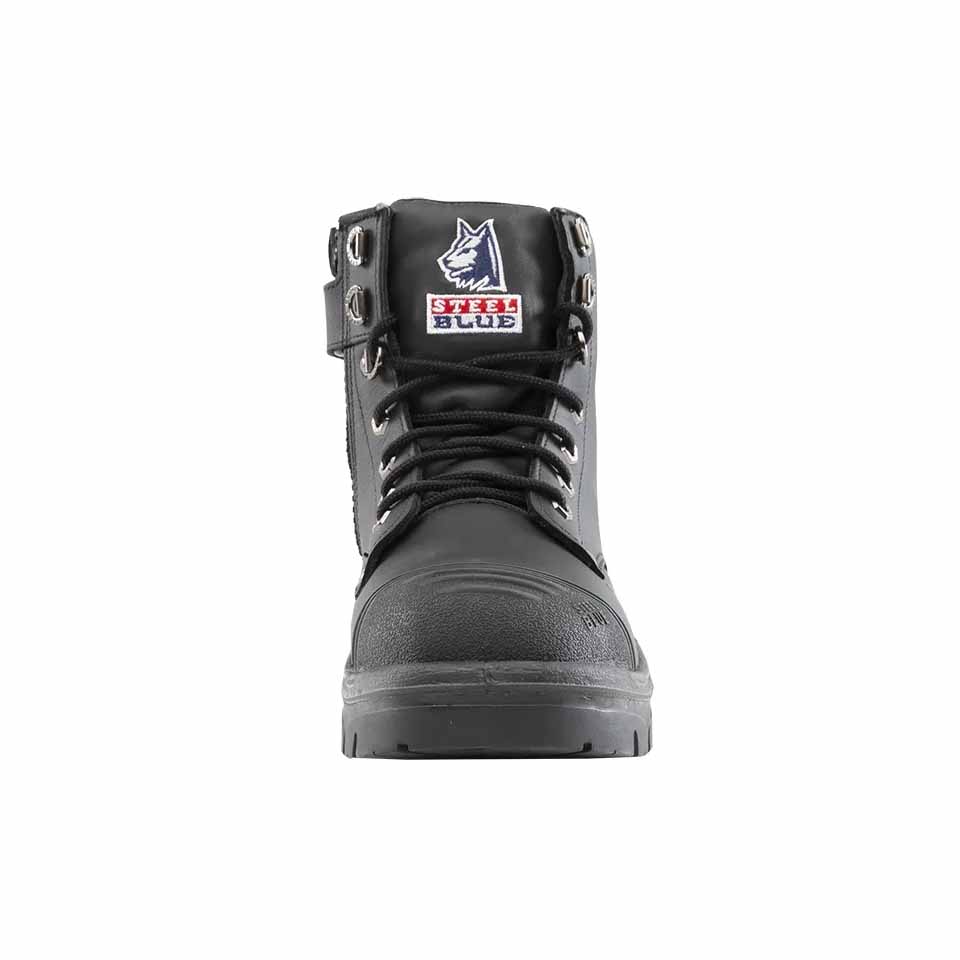 Steel Blue Argyle Zip Scuff Cap 312652 Safety Work Boot - Black
