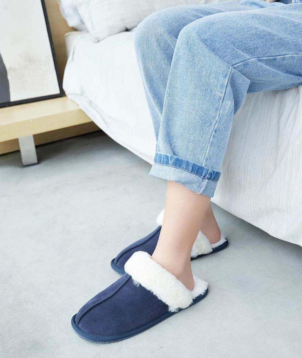 Australian Shepherd Ugg Rosa Suede Slippers - The Next Pair