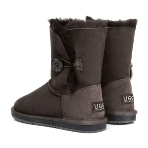 Australian Shepherd Ugg Short Button Premium Double Face - The Next Pair