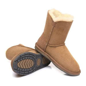 Australian Shepherd Ugg Short Button Premium Double Face - The Next Pair