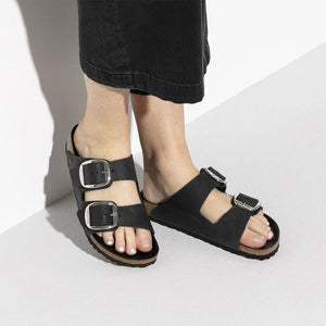 Birkenstock Arizona Big Buckle Oiled Leather Sandals - Regular - The Next Pair