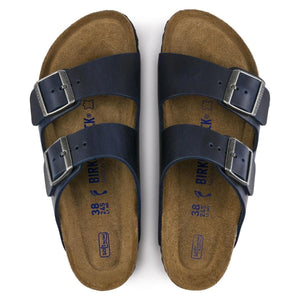 Birkenstock Arizona Oiled Nubuck Leather Soft Footbed Sandals - Regular - The Next Pair