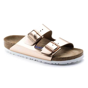 Birkenstock Arizona Soft Footbed Natural Leather Sandals - Narrow - The Next Pair
