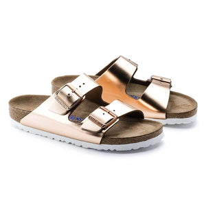 Birkenstock Arizona Soft Footbed Natural Leather Sandals - Narrow - The Next Pair