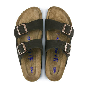 Birkenstock Arizona Suede Leather Soft Footbed Sandals - Regular - The Next Pair