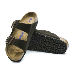 Birkenstock Arizona Suede Leather Soft Footbed Sandals - Regular - The Next Pair