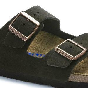 Birkenstock Arizona Suede Leather Soft Footbed Sandals - Regular - The Next Pair