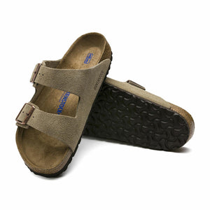 Birkenstock Arizona Suede Leather Soft Footbed Sandals - Regular - The Next Pair