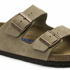 Birkenstock Arizona Suede Leather Soft Footbed Sandals - Regular - The Next Pair
