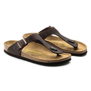 Birkenstock Gizeh Oiled Leather Sandals- Narrow - The Next Pair