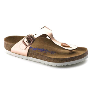 Birkenstock Gizeh Soft Footbed Natural Leather Sandals - Narrow - The Next Pair