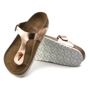 Birkenstock Gizeh Soft Footbed Natural Leather Sandals - Regular - The Next Pair