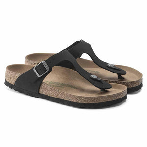 Birkenstock Gizeh Vegan Sandals - Regular- Black - The Next Pair