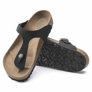 Birkenstock Gizeh Vegan Sandals - Regular- Black - The Next Pair