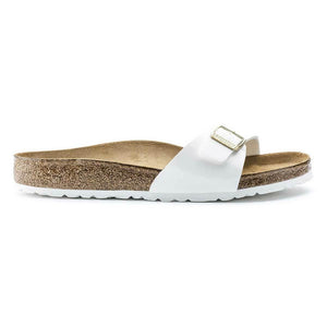 Birkenstock Madrid Birko-Flor Patent Sandals - Narrow - The Next Pair