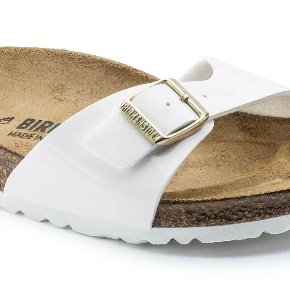 Birkenstock Madrid Birko-Flor Patent Sandals - Narrow - The Next Pair