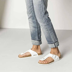 Birkenstock Ramses Birko-Flor Sandals - Regular - White - The Next Pair