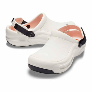 Crocs Bistro Pro Lite Ride Work Clogs - White - The Next Pair