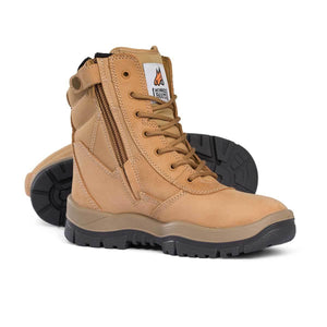 Mongrel High Leg Zipsider Safety Steel Toe Work Boots - The Next Pair