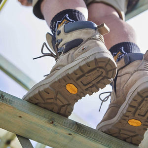 Mongrel High Leg Zipsider Scuff Cap Work Boots - The Next Pair