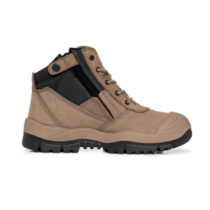 Mongrel Zipsider Scuff Cap Safety Steel Toe Work Boots - The Next Pair