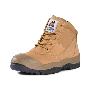 Mongrel Zipsider Scuff Cap Safety Steel Toe Work Boots - The Next Pair