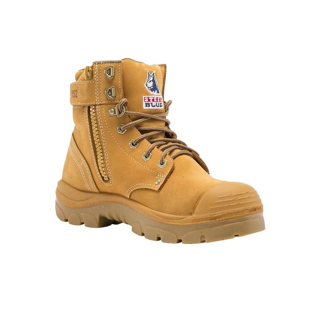 Steel Blue Argyle Zip Bump Cap Work Boots - The Next Pair