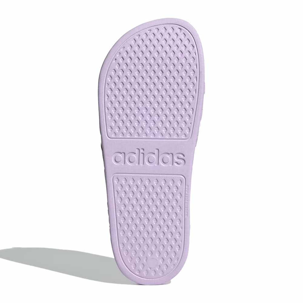 Adidas Adilette Aqua Slides - Lavender/Matte Silver