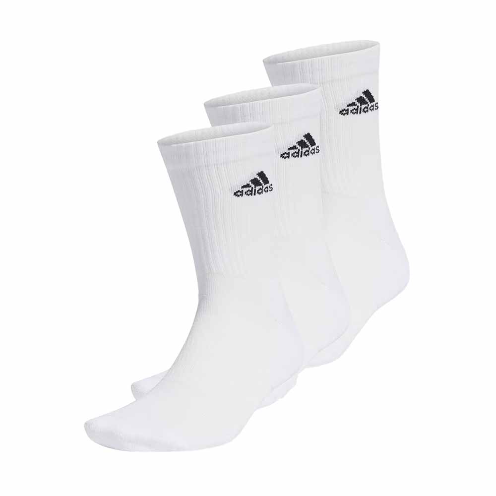 Adidas Cushioned Crew Socks 3 Pack - White/Black