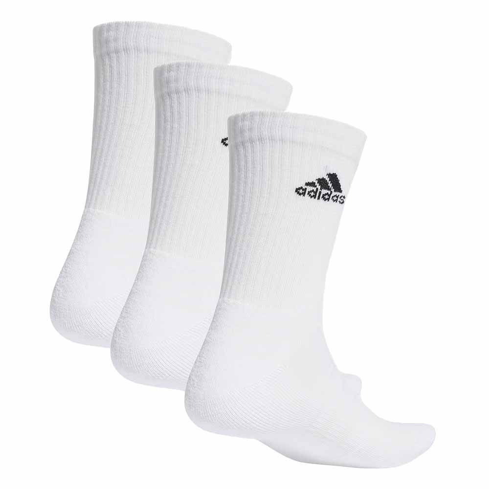 Adidas Cushioned Crew Socks 3 Pack - White/Black