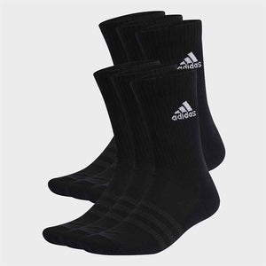 Adidas Cushioned Crew Socks 6 Pack - Black/White