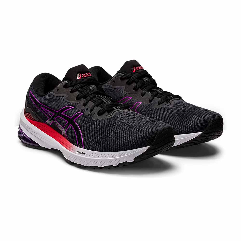 Asics gt 1000 9 womens running shoes black us 11 hotsell